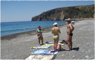 [Sulla spiaggia di Sougia]