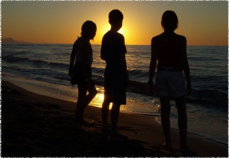 [Tramonto in spiaggia]